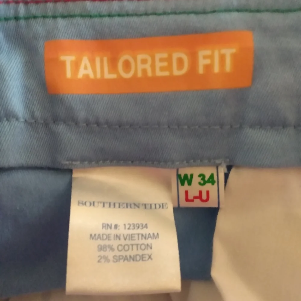 Southern Tide Taylor Fit Blue Chino Boys Size 34